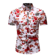 Turn-Down Collar Hawaii Style Short Sleeve Shirt